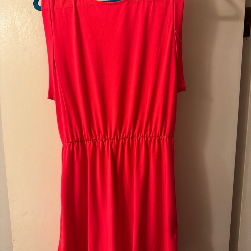 Vibrant Red Sleeveless Dress
